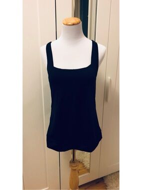 Champion Strappy Black Square Neck Workout Tank